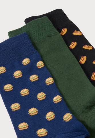 Chaussettes 'JACLANDO FOOD' JACK & JONES en bleu