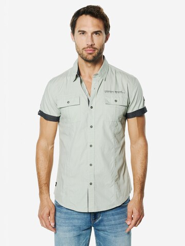 Regular fit Camicia di KOROSHI in grigio: frontale