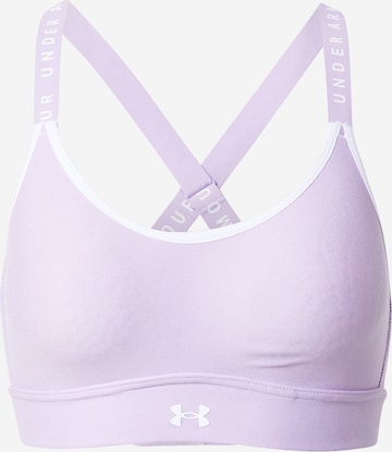 UNDER ARMOUR Medium Support Sports Bra 'Infinity' in Purple: front