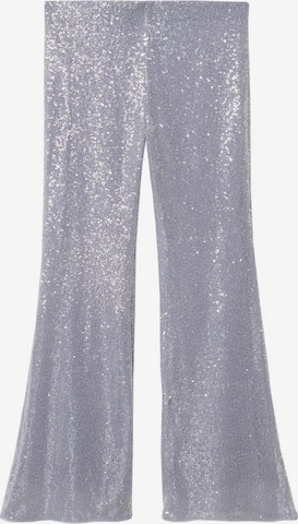 MANGO Flared Broek 'Tex' in Lila: voorkant