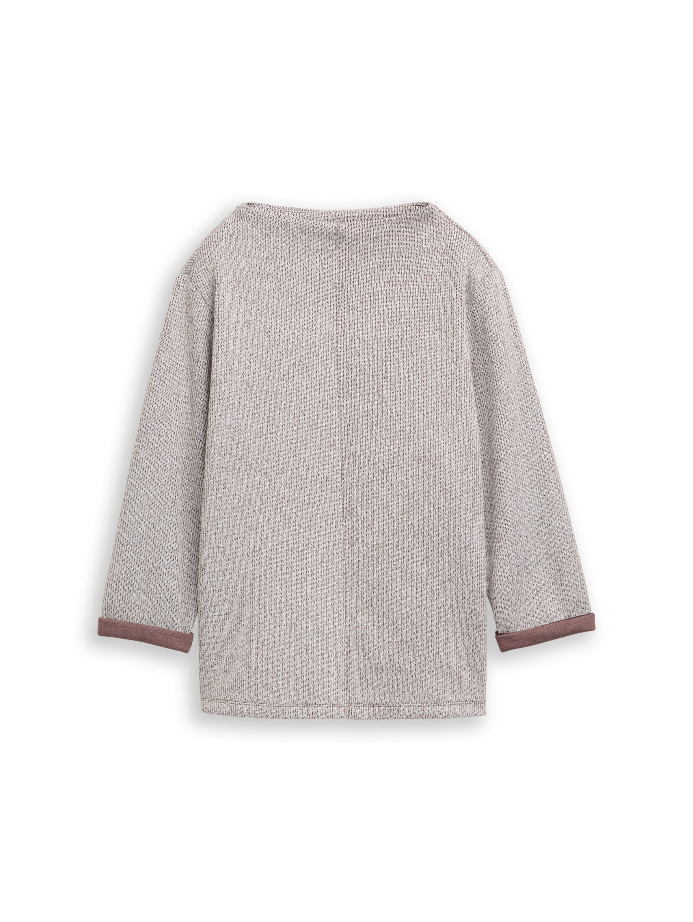 TOM TAILOR Sweatshirt in Brown: front