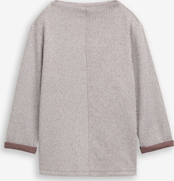 TOM TAILOR Sweatshirt in Braun: Vorderseite