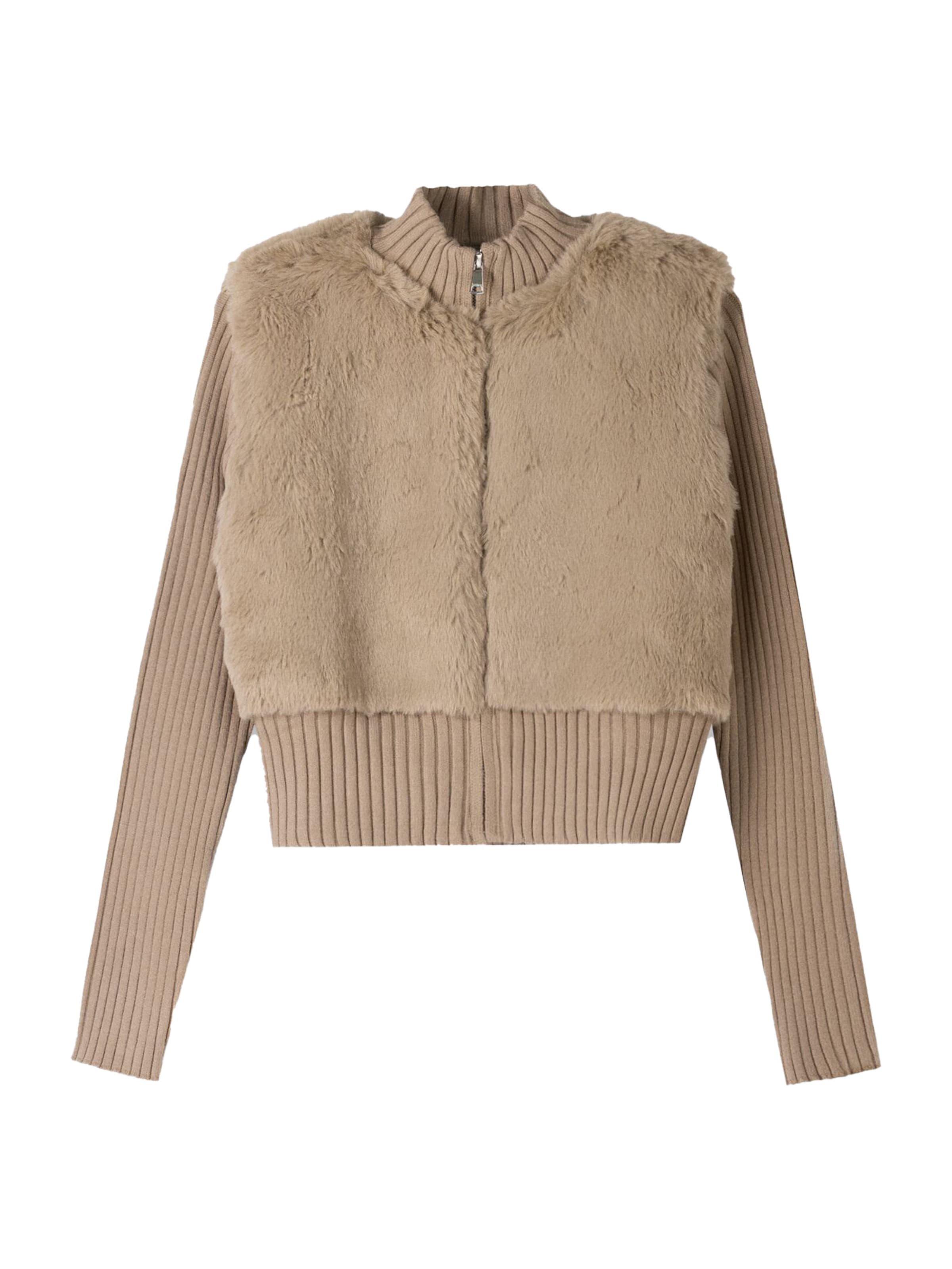 Bershka Kofta i beige: framsida