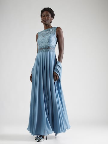 mascara Βραδινό φόρεμα σε μπλε: μπροστά