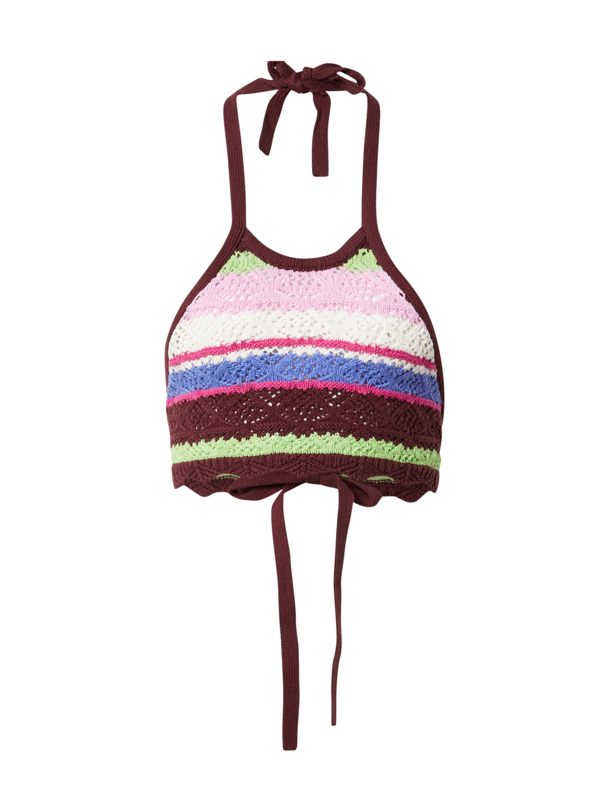 Monki Knitted Top in Mixed colors: front