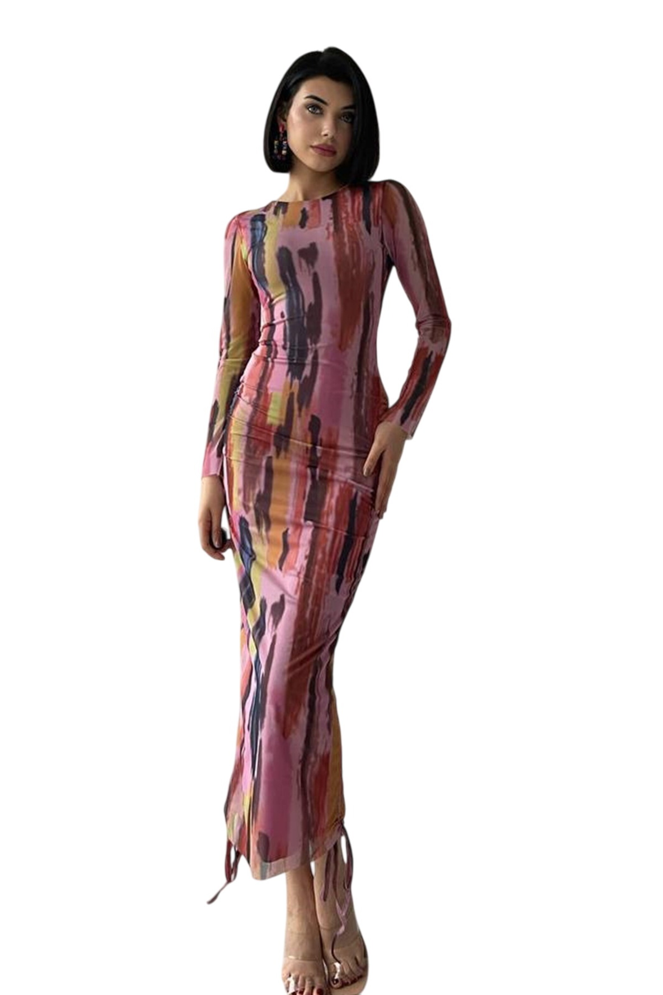 WOMAN VISION Kleid in Mischfarben: Vorderseite