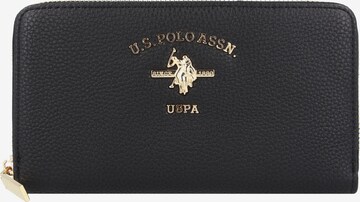 U.S. POLO ASSN. Portemonnee 'Stanford' in Zwart: voorkant