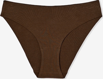 Slip 'Invisible' ETAM en marron : devant