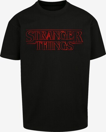F4NT4STIC Shirt 'Stranger Things Netflix TV Series' in Black: front