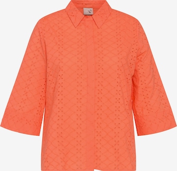 Ulla Popken Blouse in Oranje: voorkant