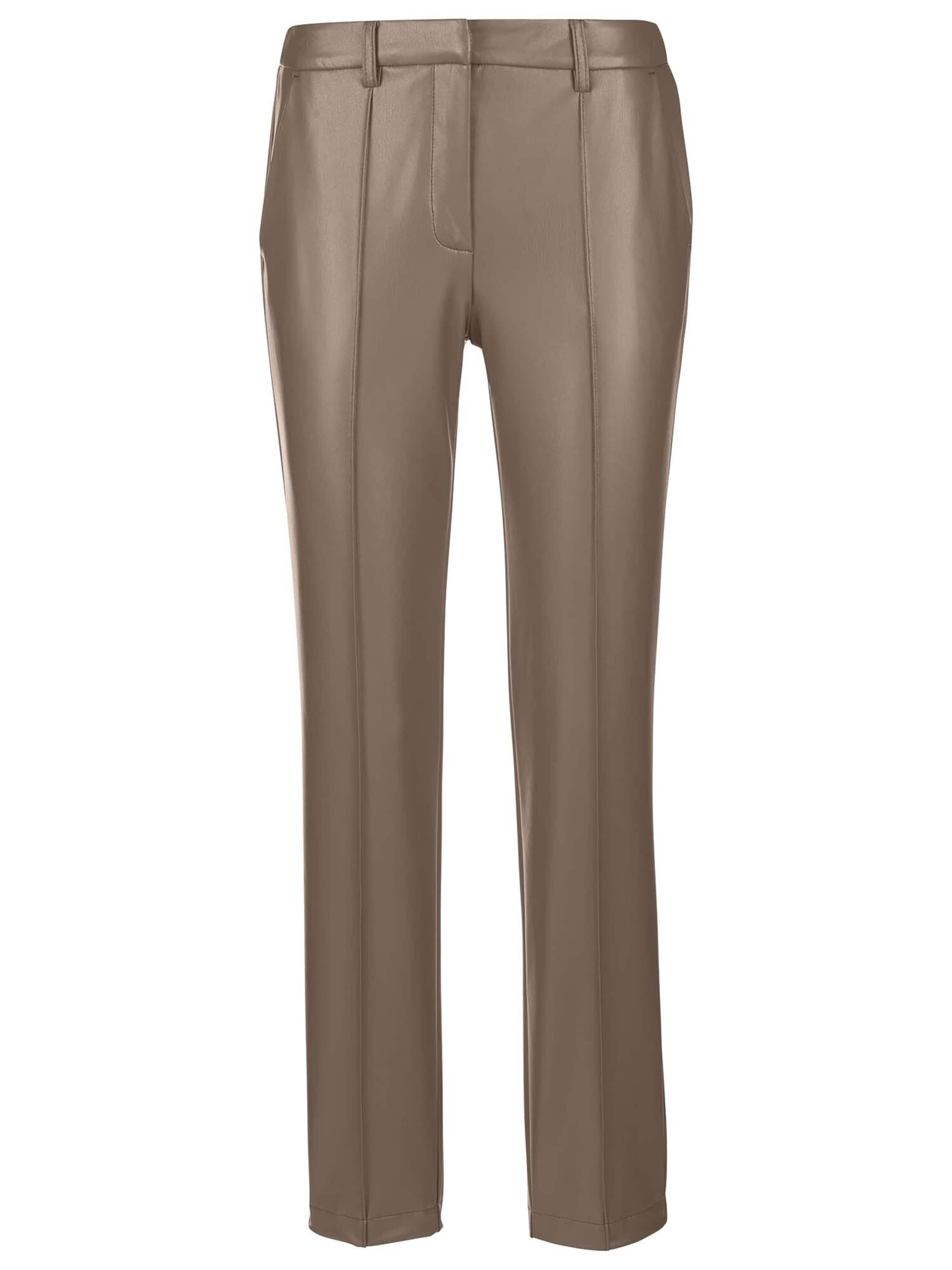 Effilé Pantalon MADELEINE en gris : devant