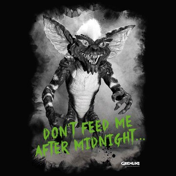 LOGOSHIRT Shirt 'Gremlins - After Midnight' in Zwart