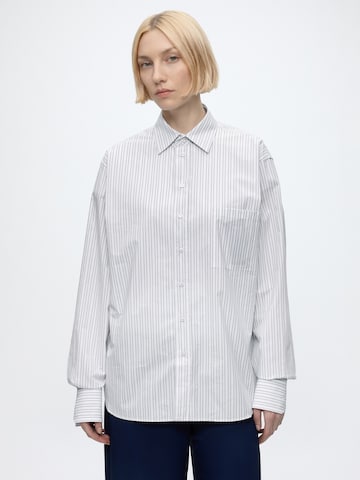BOSS - Blusa 'Saturday_1' em branco: frente