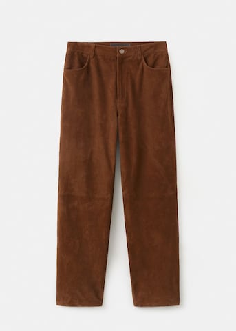 MANGO Regular Pants in Brown