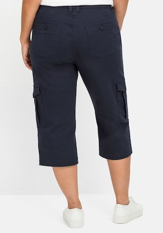 SHEEGO Regular Cargohose in Blau