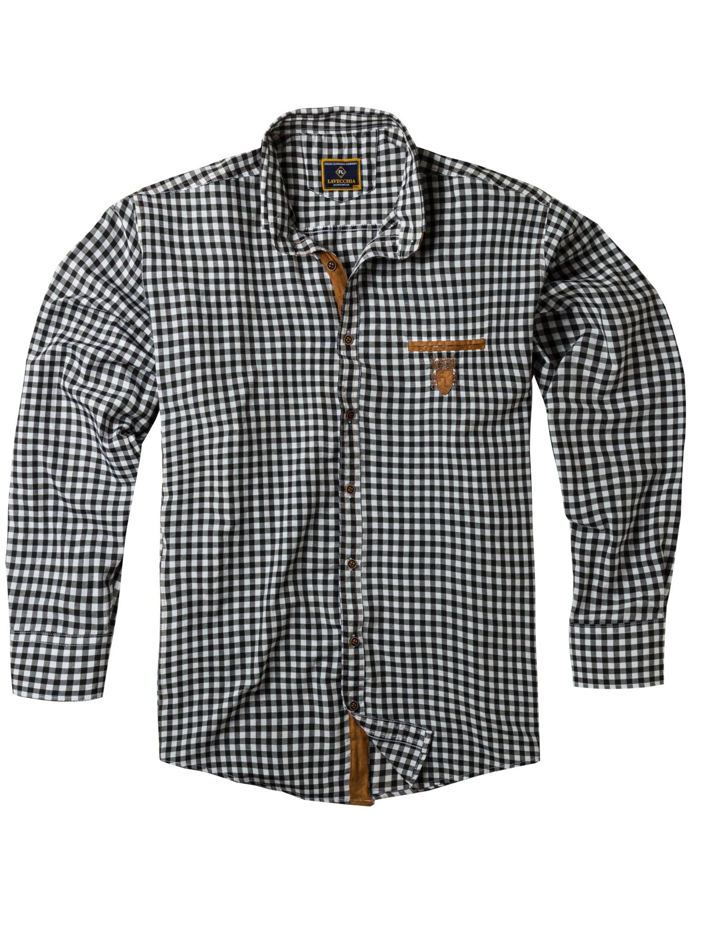 Lavecchia Comfort Fit Hemd‌‌‌‌‌‌‌‌ in Schwarz