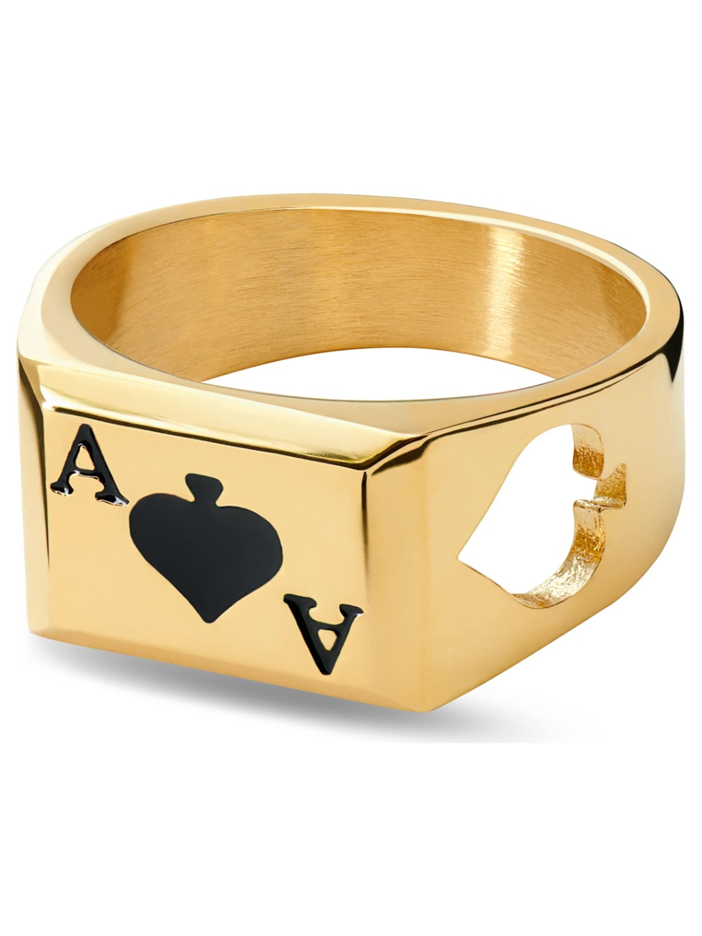 Seizmont Ring 'Ace' in Gold: front