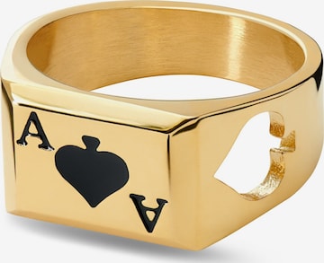 Seizmont Ring 'Ace' i guld: forside