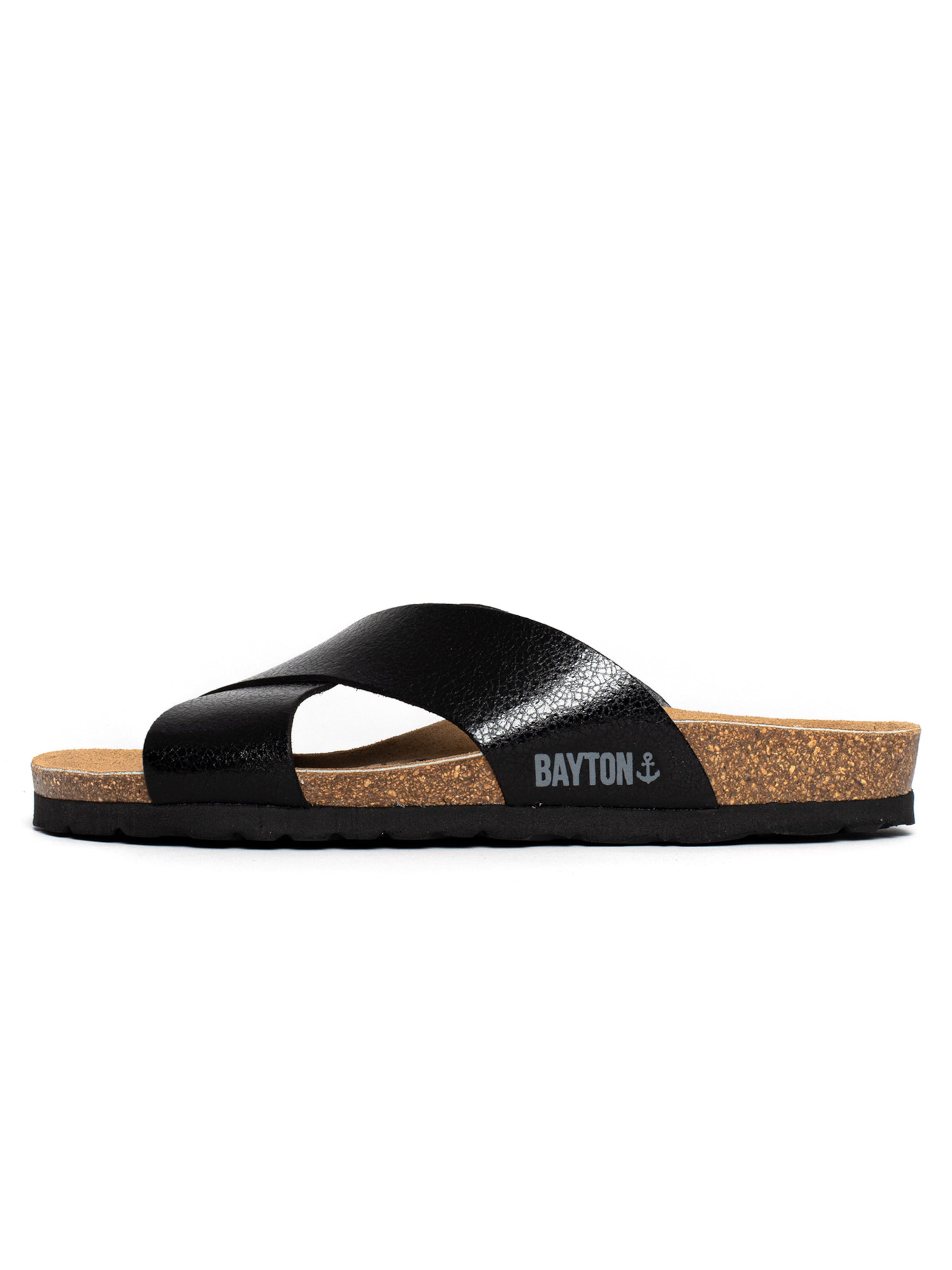 Bayton Šľapky 'Gomera' - Čierna: predná strana