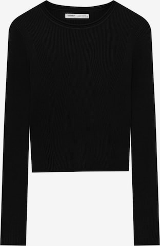 Pull&Bear Sweter w kolorze czarny: przód