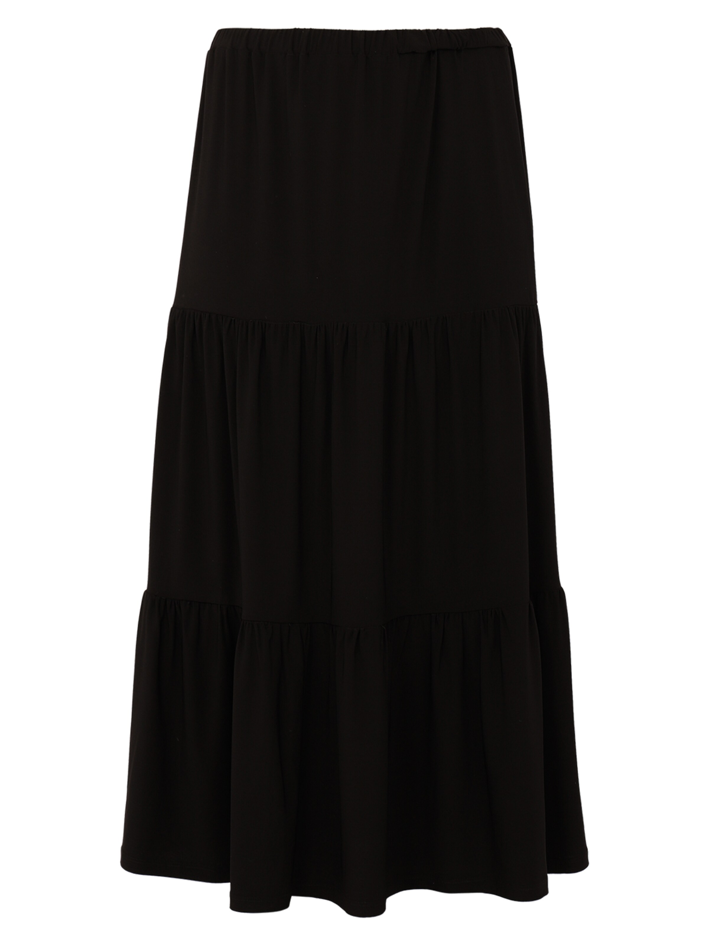 YOEK Skirt ' with an elastic waistband 'ock in Schwarz: Vorderseite