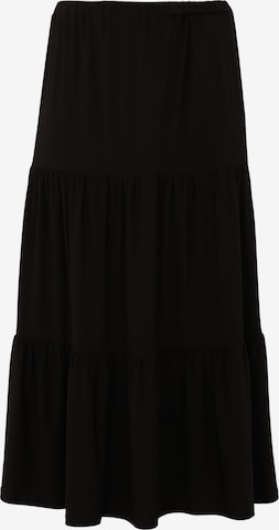 Yoek Skirt ' with an elastic waistband ' in Black: front
