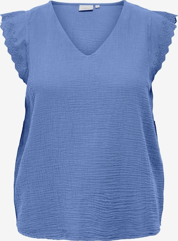 Chemisier 'CARThyra' ONLY Carmakoma en bleu : devant
