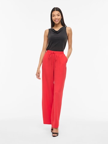 VILA Wide Leg Bukser i rød