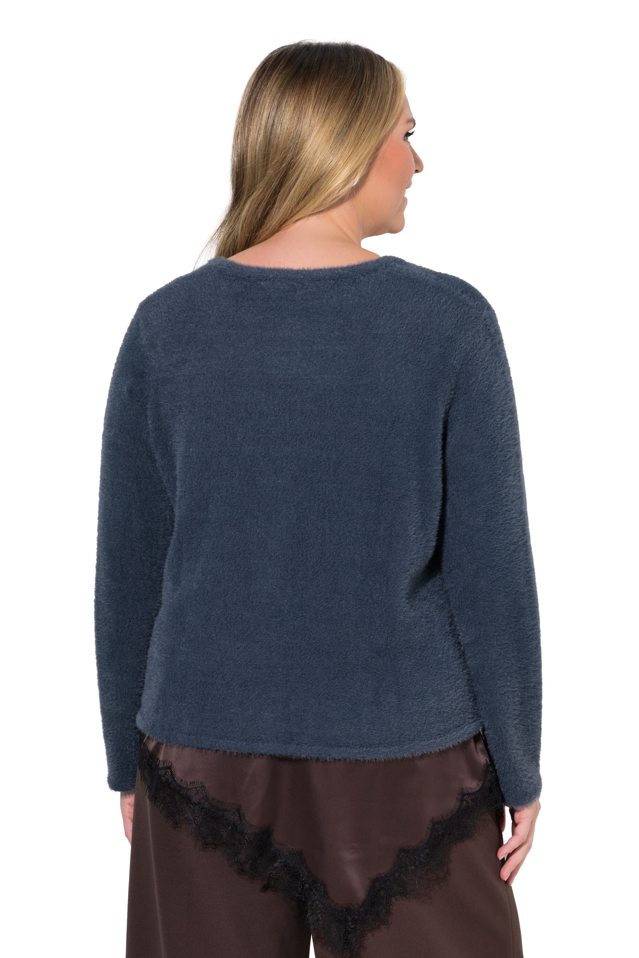 MIAMODA Knit cardigan in Blue