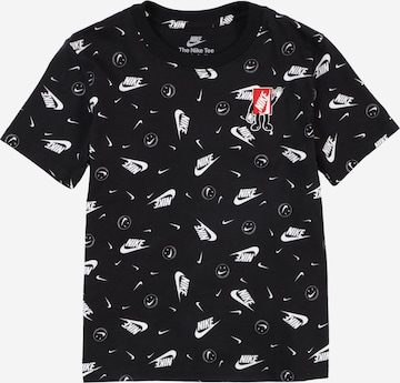 juoda Nike Sportswear Marškinėliai: priekis