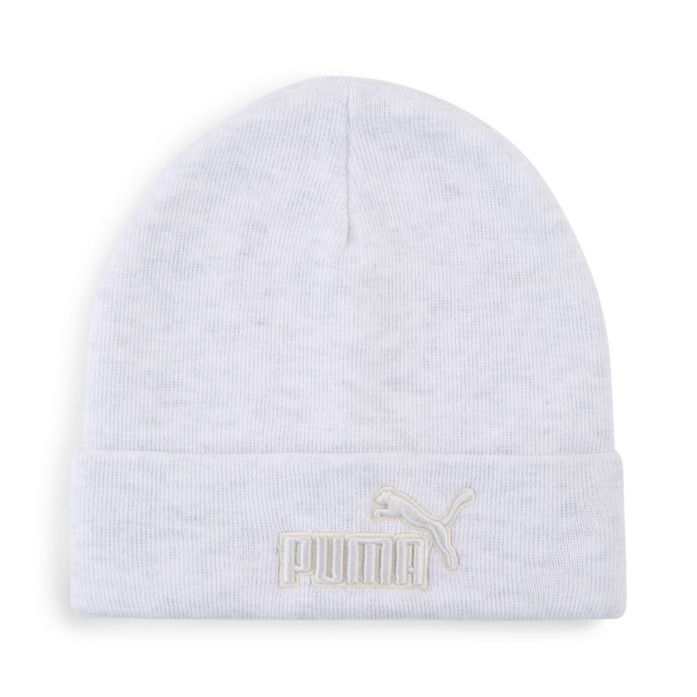 PUMA Athletic Hat 'Essentials Elevated Heather' in White: front