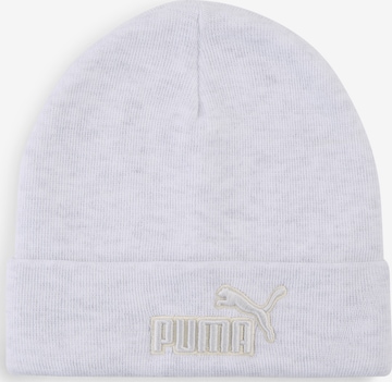 PUMA Athletic Hat 'Essentials Elevated Heather' in White: front