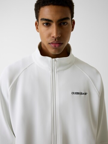 GUESS JEANS Sweatjacka i vit