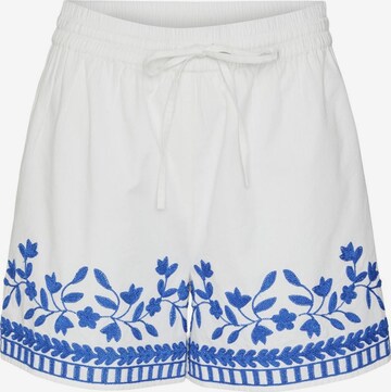 VERO MODA Pants 'VACATION ' in White: front