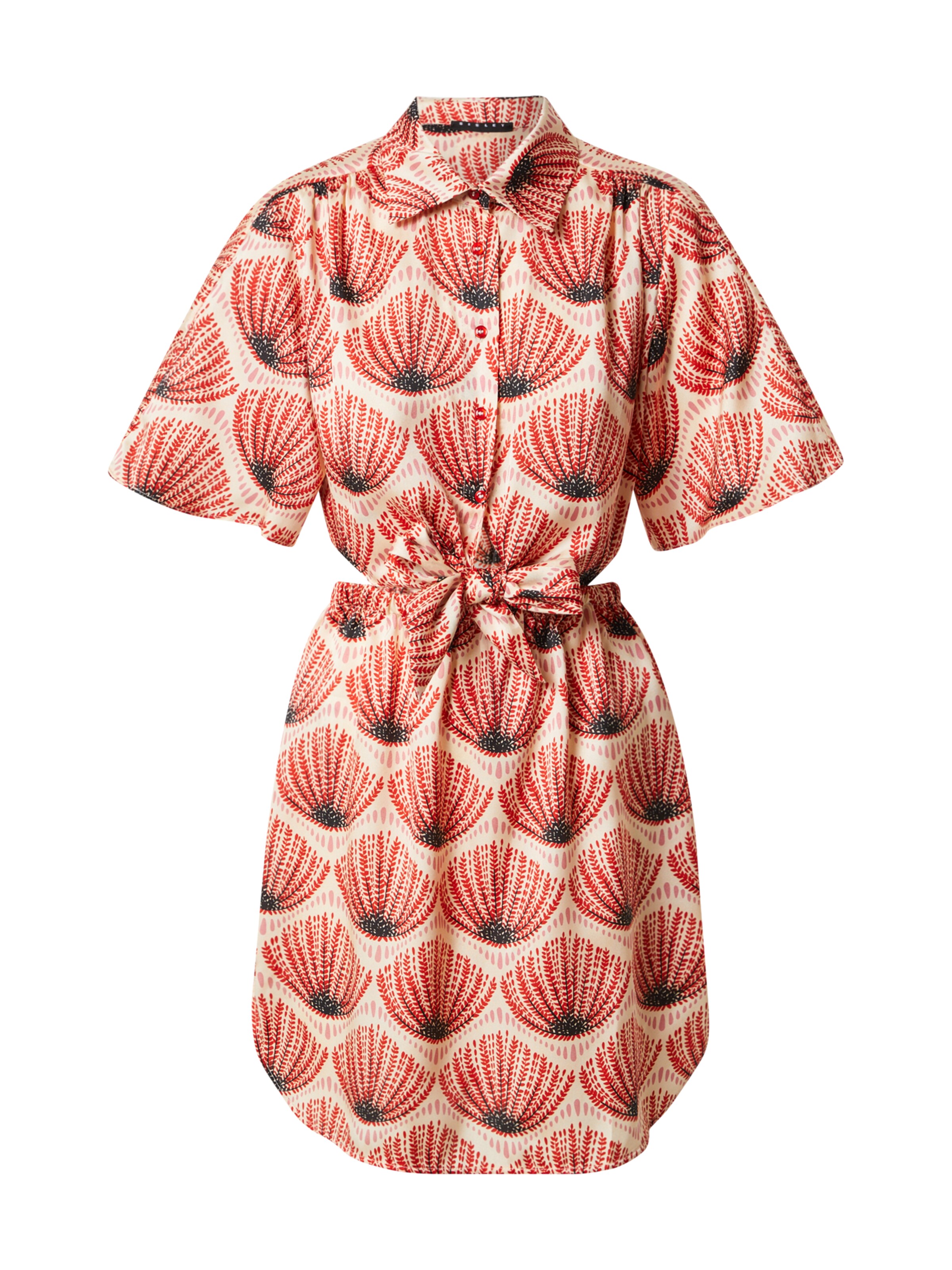 Abito camicia di Sisley in beige: frontale