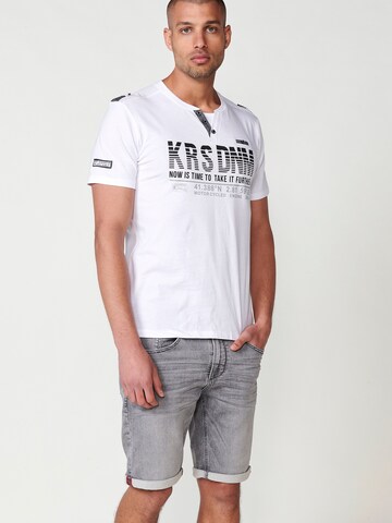 KOROSHI T-Shirt in Weiß