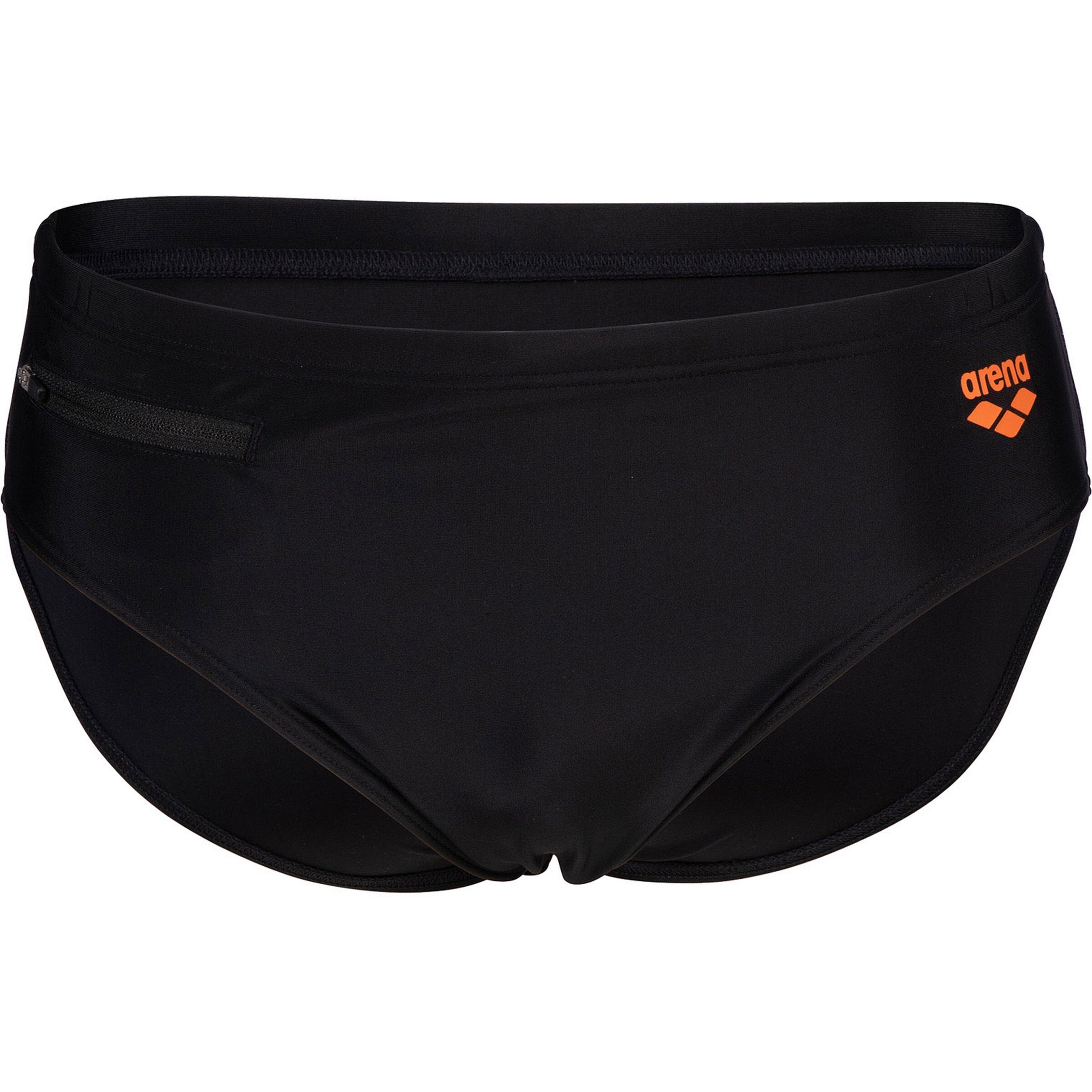 ARENA Swim Trunks 'Zip' in Orange / Black, Item view