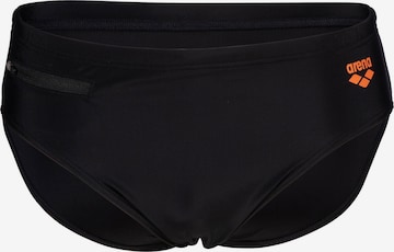 ARENA Swim Trunks 'Zip' in Black: front