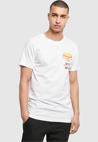 T-shirt 'Spread Hummus' Merchcode en blanc