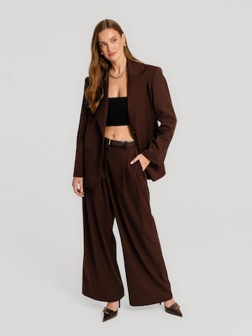 Regular Pantalon 'Estra' mandragora en marron
