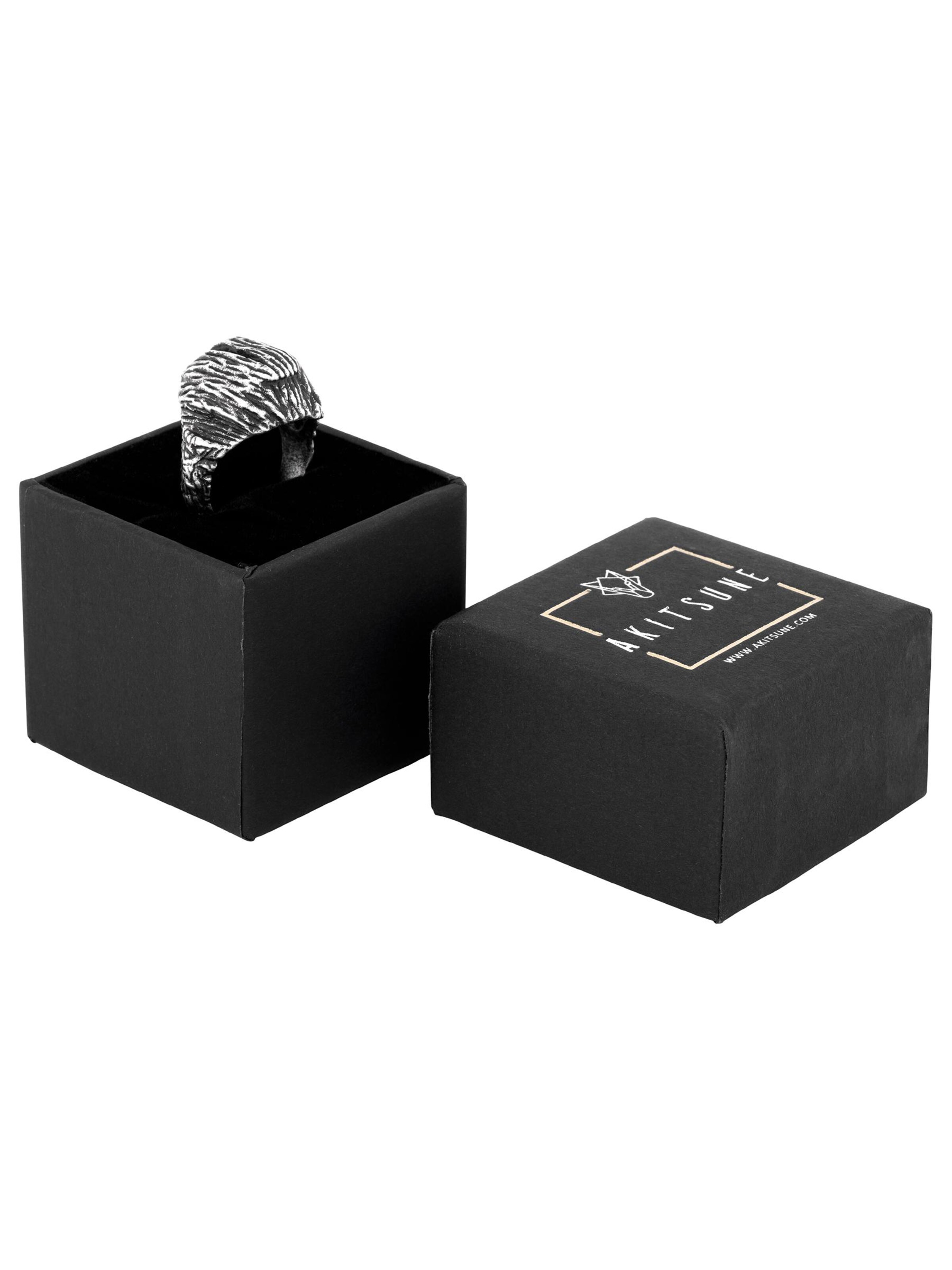 Akitsune Ring 'The Rock' in Silver