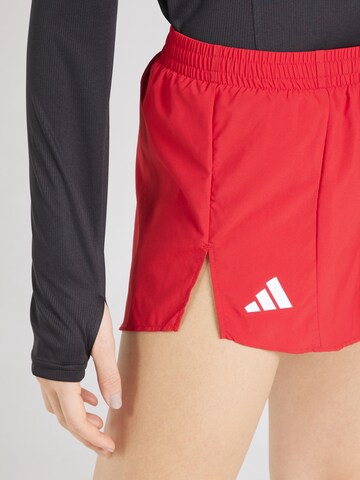 ADIDAS PERFORMANCE Regular Sportshorts 'ADIZERO' in Rot