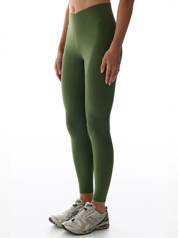 Skinny Leggings 'Gamaschen' Penti en vert : devant
