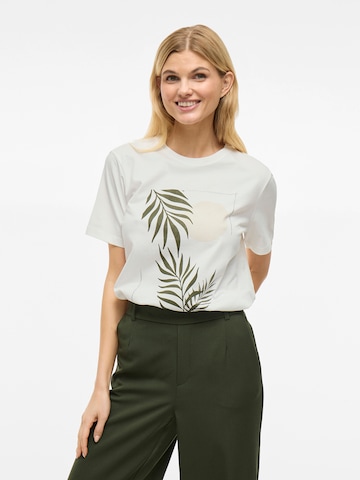 VILA T-shirt 'VISybil' i vit: framsida