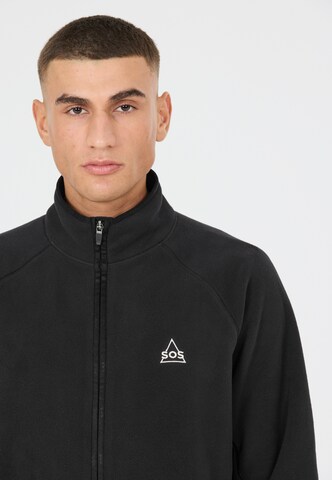 SOS Fleecejacke 'Hakuba' in Schwarz