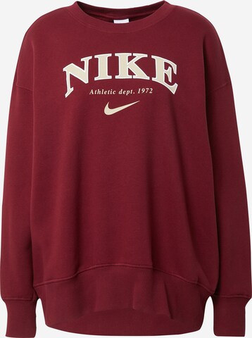 Nike Sportswear Sweatshirt i rød: forside