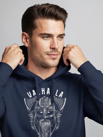Neverless Sweatshirt 'Valhalla Odin' in Blue