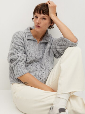 MANGO Pullover 'HEIDI' in Grau