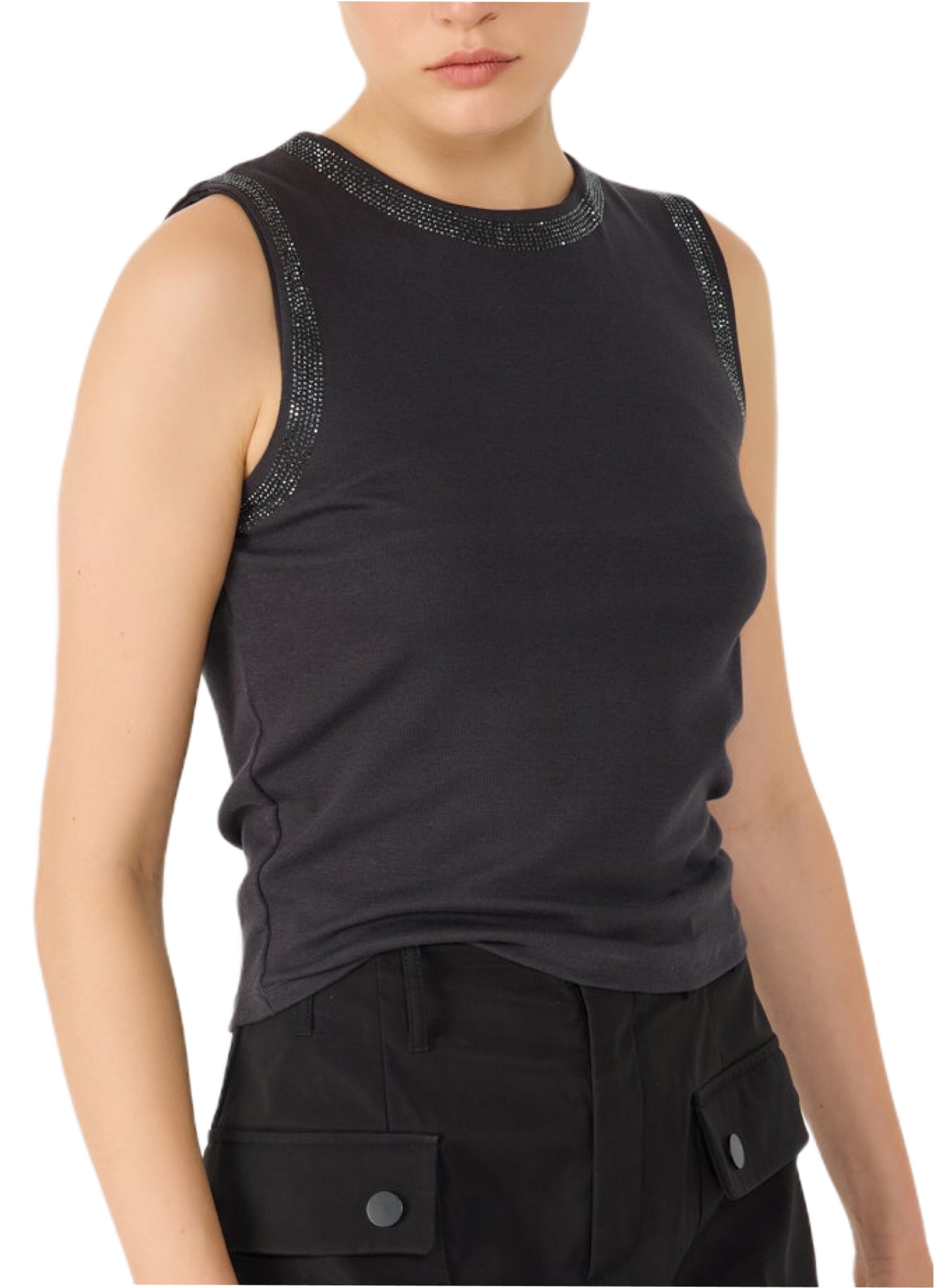 No Matter What Top in Grey