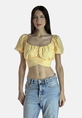 Elara Bluse i gul: forside